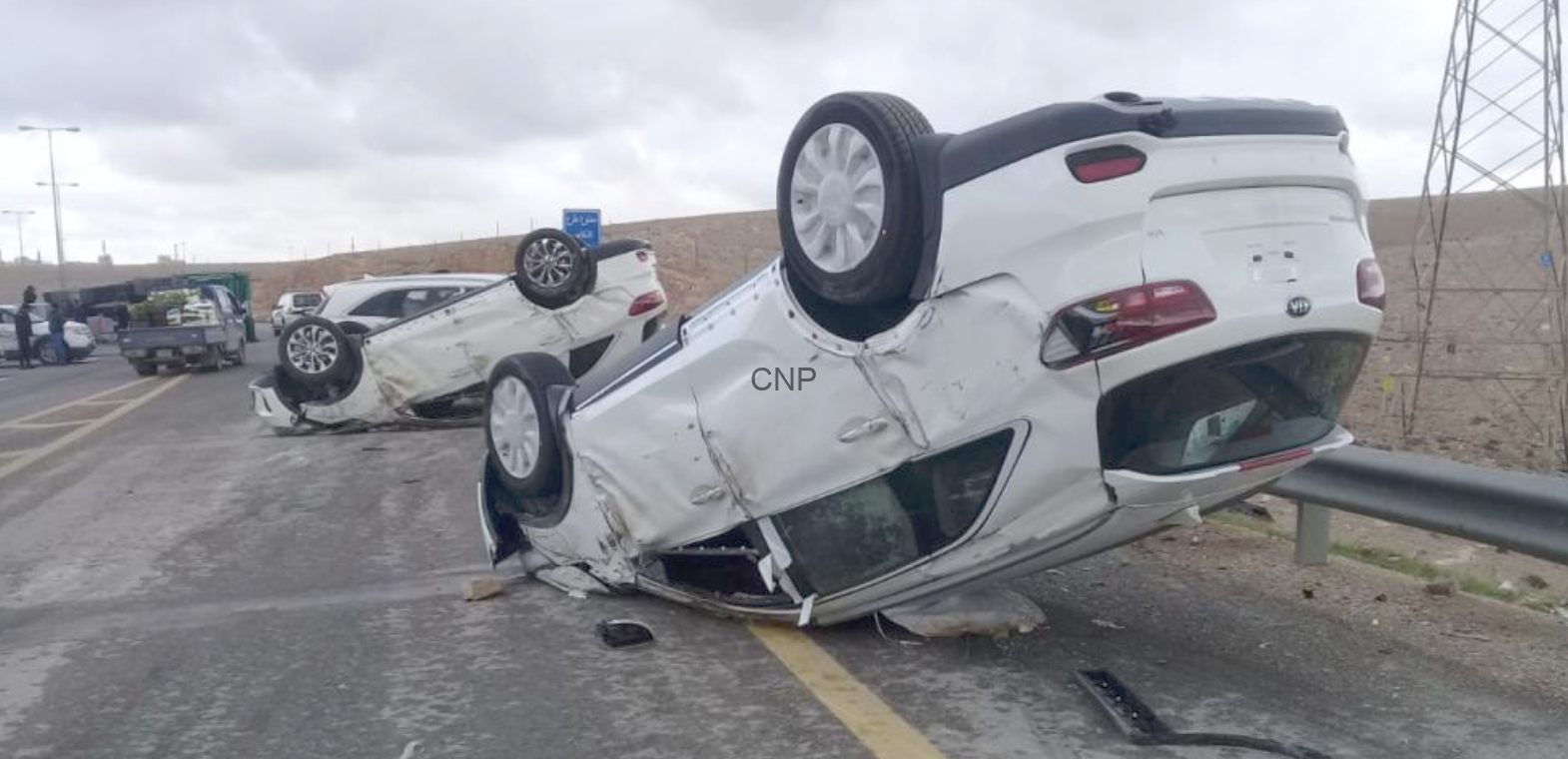 حادث مؤسف على طريق الصحراوي
