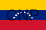 fn - Center News Network Flag with horizontal yellow, blue, and red bands and a circle of white stars across the blue stripe.