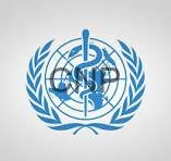 seha - Center News Network World Health Organization emblem: rod of Asclepius over a globe, encircled by a wreath of olive branches and laurel leaves.