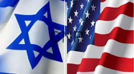 Israeli and U.S. flags side by side, representing the U.S.–Israel alliance.