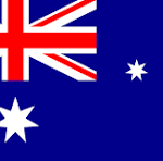 Australian flag with Union Jack in the canton and the white Southern Cross stars on a blue field; watermark 'CNP' across the middle.