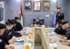 مدير الأمن العام يلتقي قادة ومدراء امن اقليم الجنوب، ويوجّه بمواصلة تطوير منظومة العمل في الاختصاصات كافة